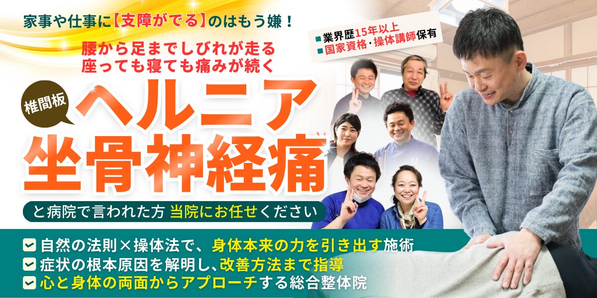 椎間板ヘルニア・坐骨神経痛